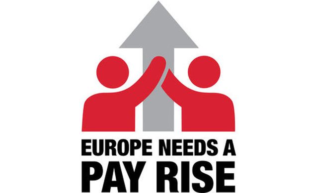 campaign "Europe needs a pay rise" visual