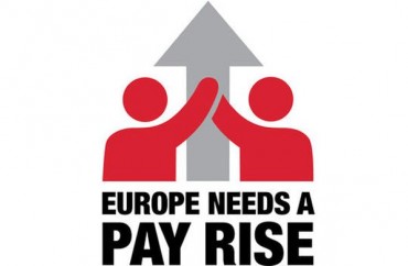 campaign "Europe needs a pay rise" visual